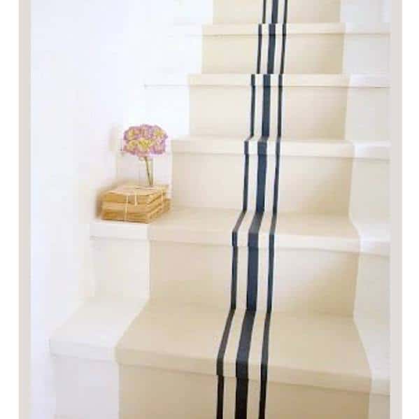 vertical striped steps 