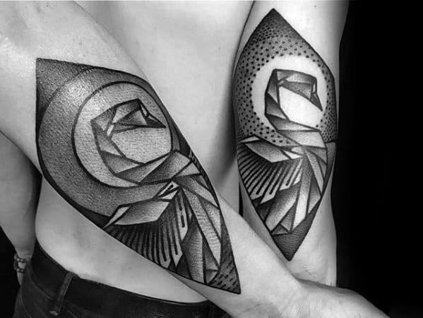 mfox on Instagram: “Swan origami #art #tattoo #artoftattoo #tattooart  #blackwork #blackworkerssubmission #btattooing #… | Tattoo ideen,  Blackwork, Schöne tattoos