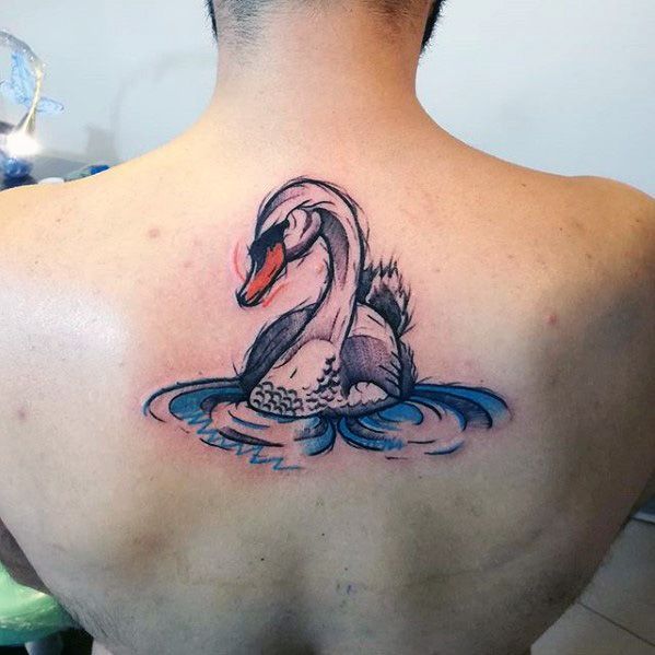50 Swan Tattoo Designs For Men - Bird Ink Ideas