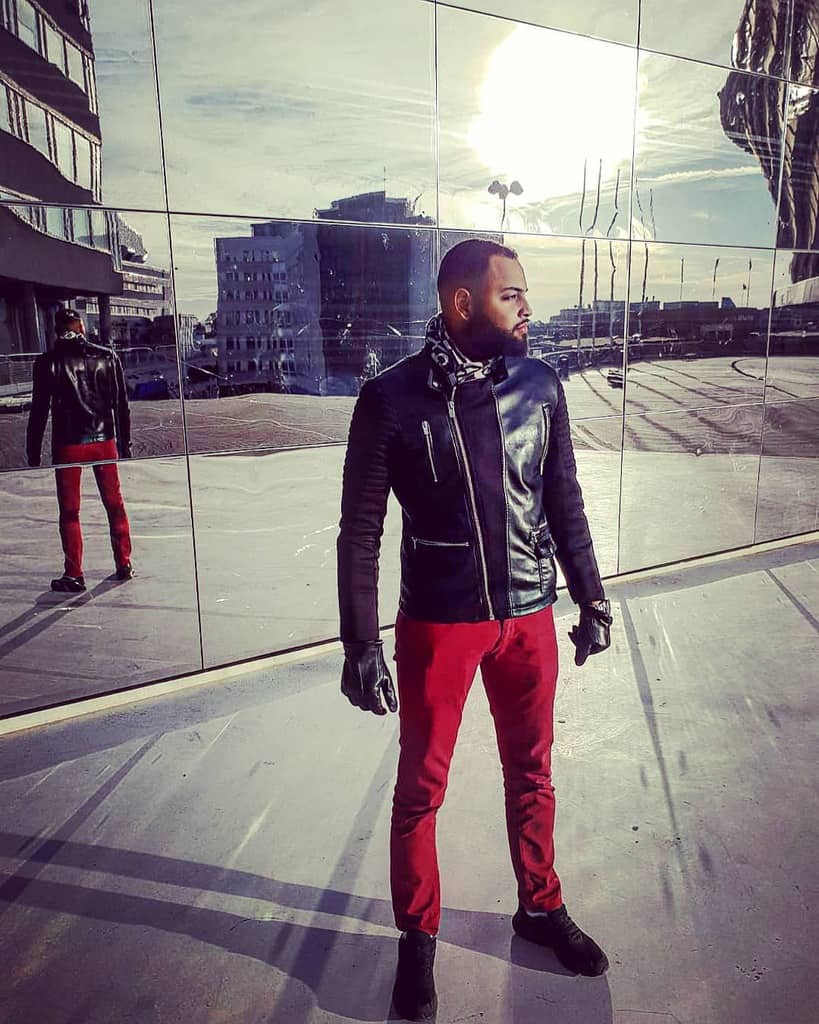 Sweden Street Red Pants Fashion