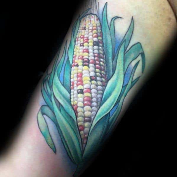 Sweet Mens Corn Tattoo Ideas