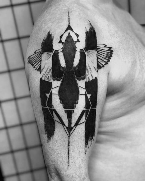 Sweet Mens Magpie Tattoo Ideas
