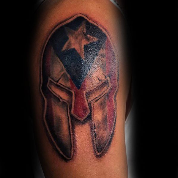 Sweet Mens Puerto Rican Flag Tattoo Ideas