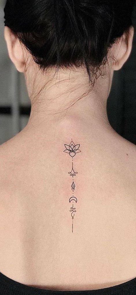Symbol Line Unalome Tattoo