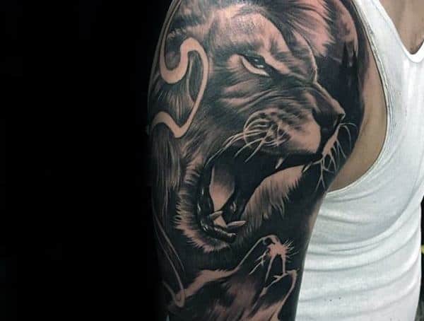 Symbolic Tattoos For Men Lion Meaning