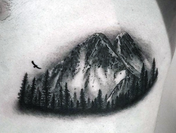 Symbolic Tattoos For Men Mountain Meaning