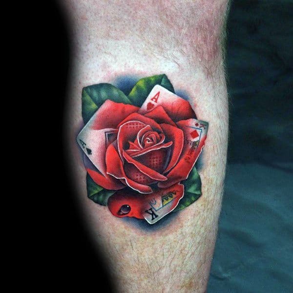 Tattoo Badass Rose Flower Designs For Men