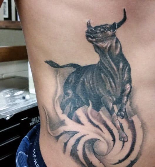 Bulls Tattoo On Wrist