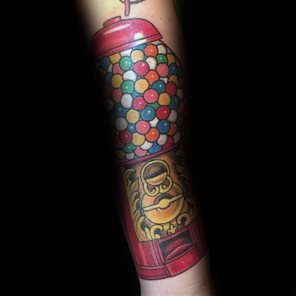 Tattoo Ideas Candy Gumball Machine