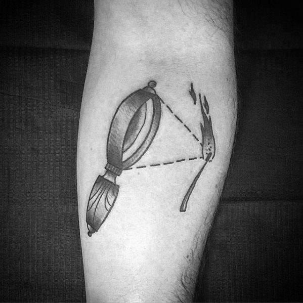 Tattoo Magnifying Glass Designs For Men