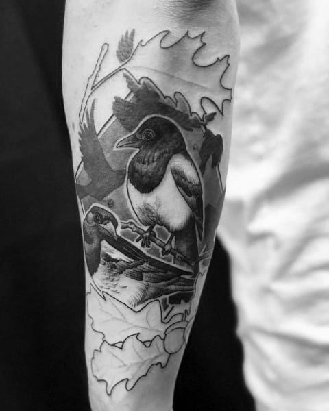 Tattoo Magpie Ideas For Guys
