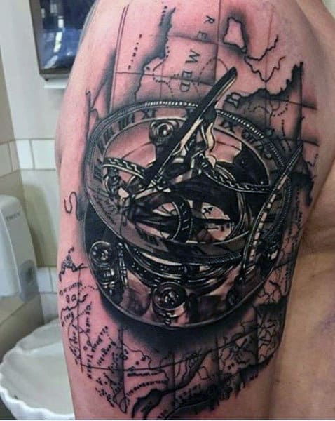 Tattoo Map For Men On Upper Arm