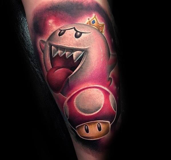 Tattoo Mario Ghost Designs For Men