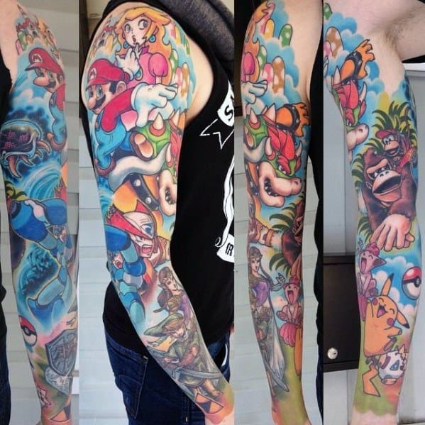 90 Cool Mario Tattoo Ideas for Men