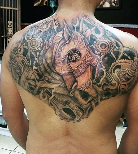 Tattoo Mechanical On A Man