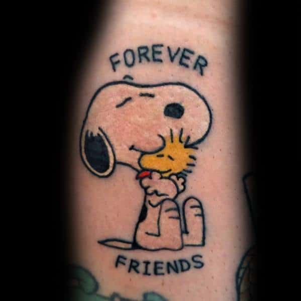 cute tattoo  Snoopy tattoo Mini tattoos Cartoon tattoos