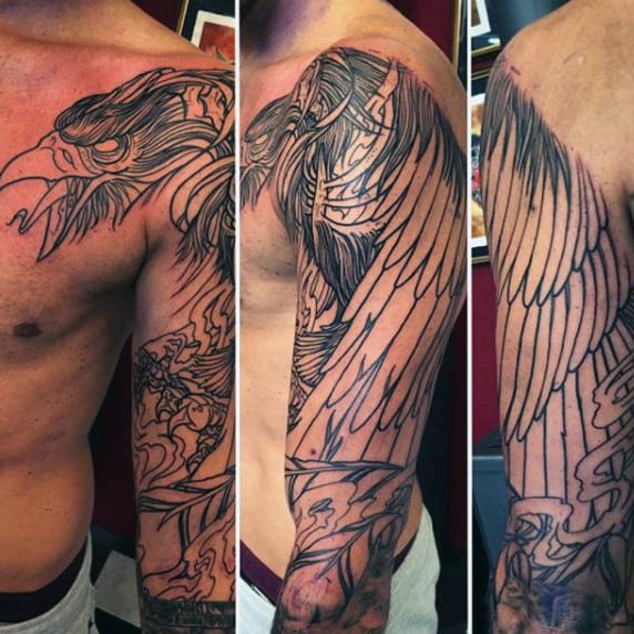 60 Phoenix Tattoo Designs For Men - A 1,400 Year Old Bird