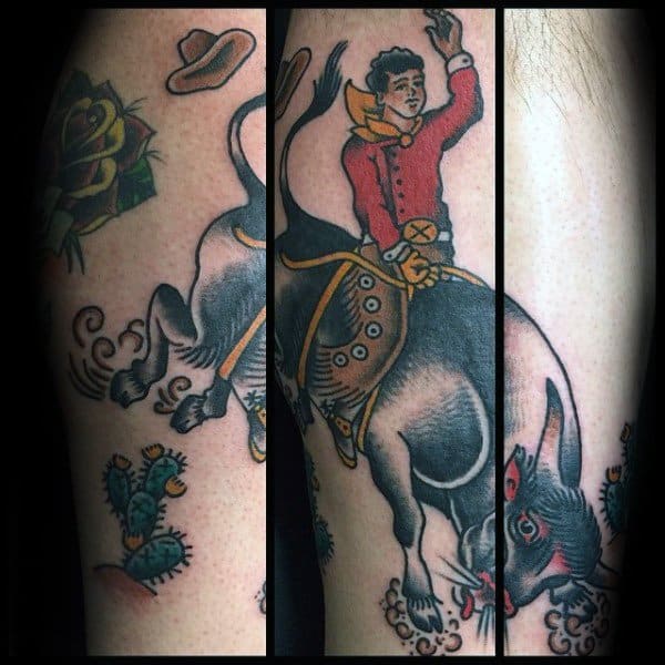 Wild West Tattoos Cowboys Horses Bulls and More  TatRing