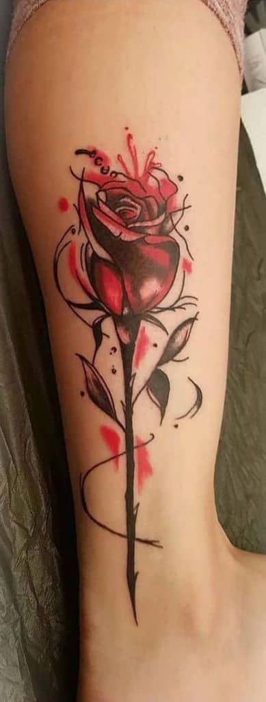 Tattoo Rose Beauty And The Beast Arm Sleeve Tattoo