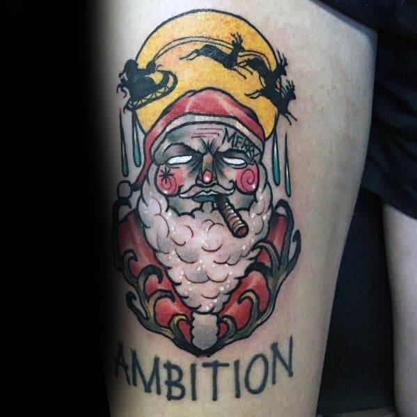 Tattoo Santa Claus Designs For Men