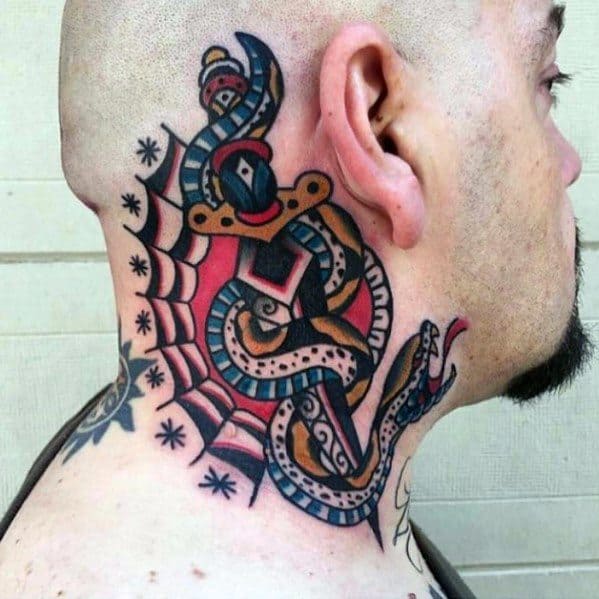 Tattoo Snake Dagger Designs For Men