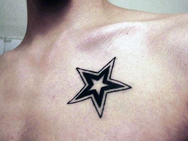 Tribal tattoo with stars