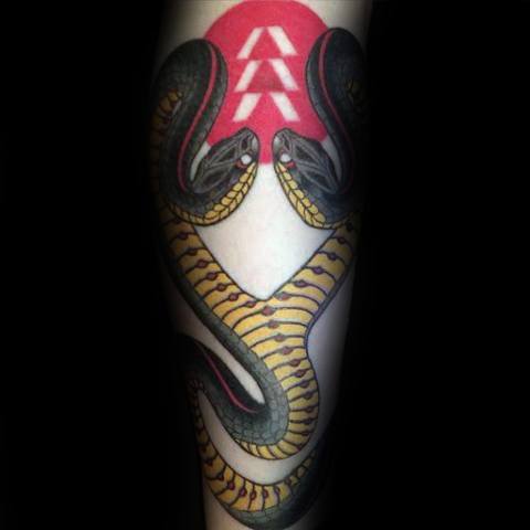 Tattoo Two Headed Snake Designs For Men