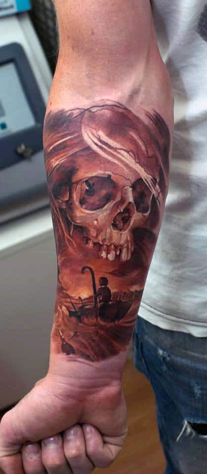 Skull Tattoos For Men Arm