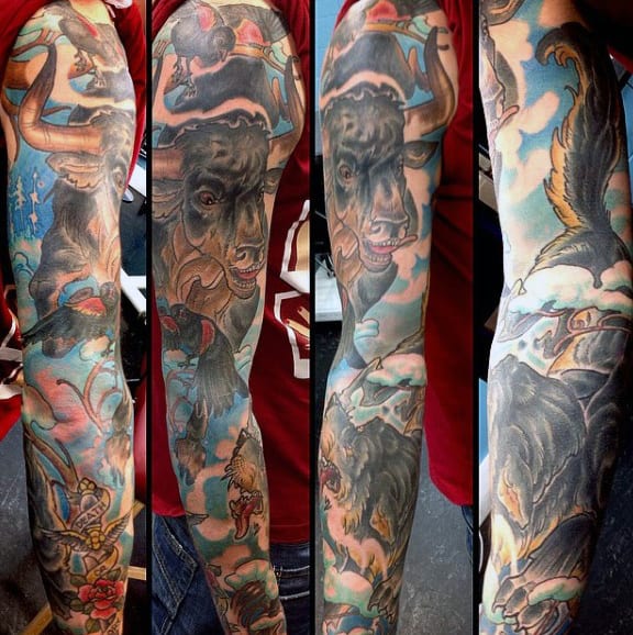 Tattoos Of Bulls For Men