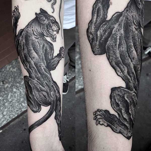 Tattoos Of Panthers For Men Forearm
