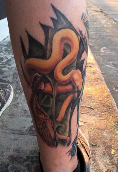 Tattoos Of Snakes For Men On Leg