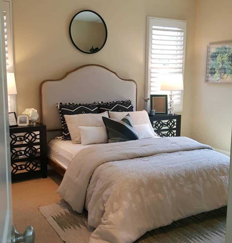 modern bedroom black nightstands 