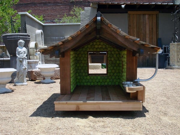 dog house with asian roof 