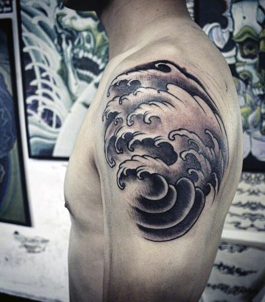 The Great Wave Tattoo For Guys