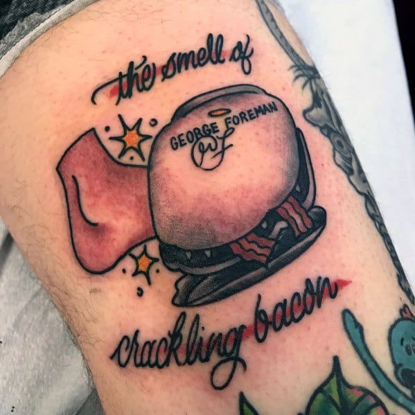 The Smell Of Crackling Bacon Foot In Grill Unique The Office Tattoos For Men