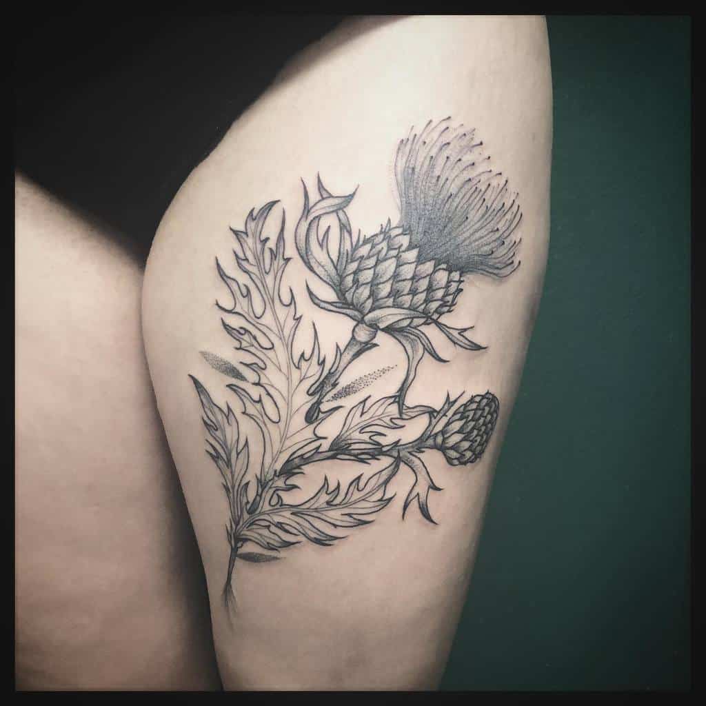 Top 65 Best Thistle Tattoo Ideas - [2021 Inspiration Guide]