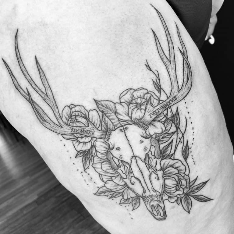 59 Stunning Deer Skull Tattoo Ideas [2024 Inspiration Guide]