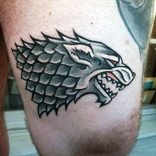 Thigh Game Of Thrones Mens Tattoo Designs