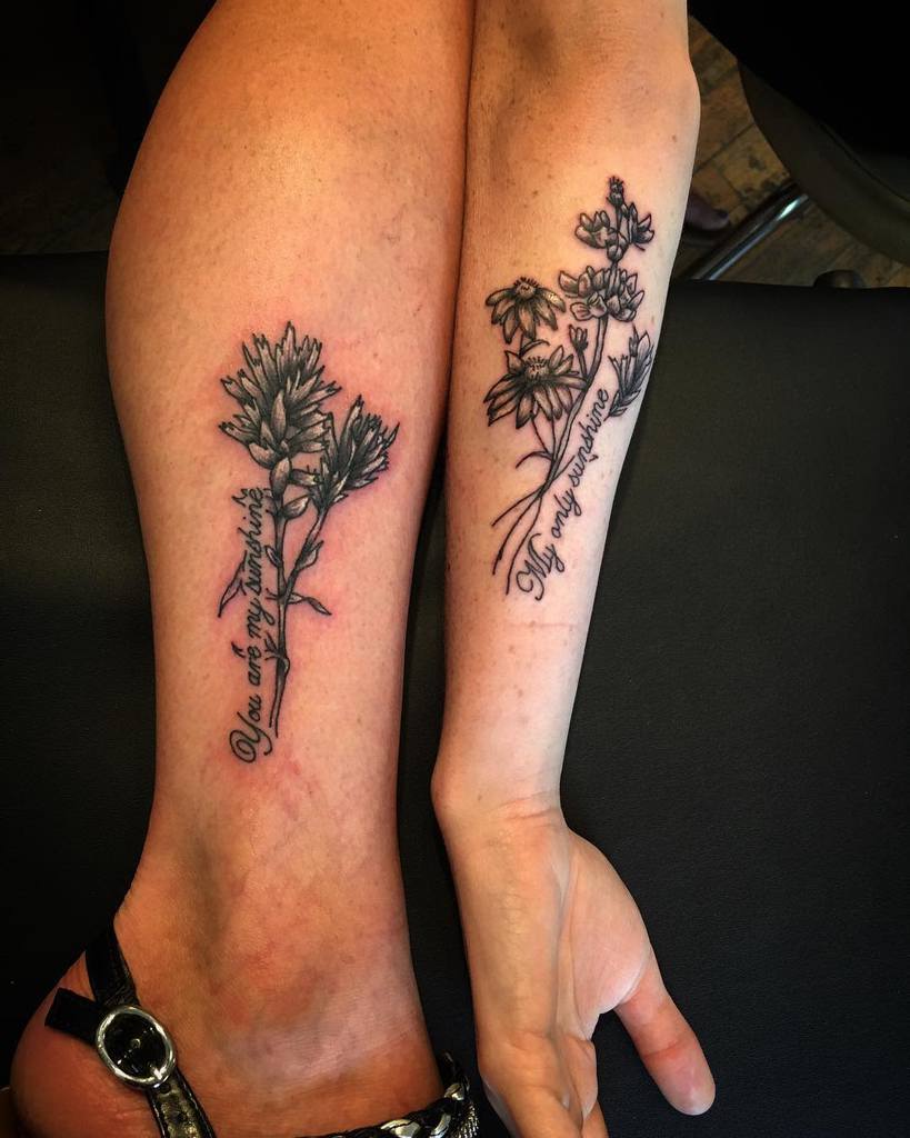 thigh leg you are my sunshine tattoos jamais.vu.tattoo