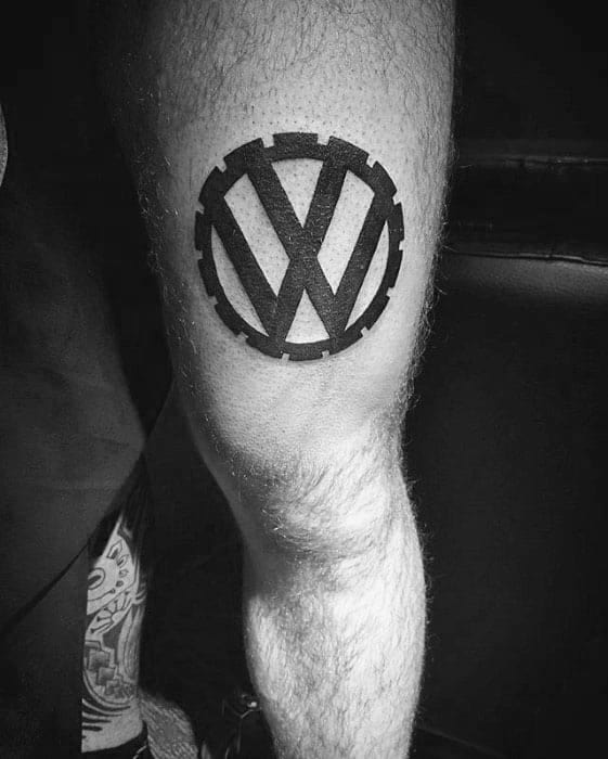 Thigh Male Cool Volkswagen Wv Tattoo Ideas