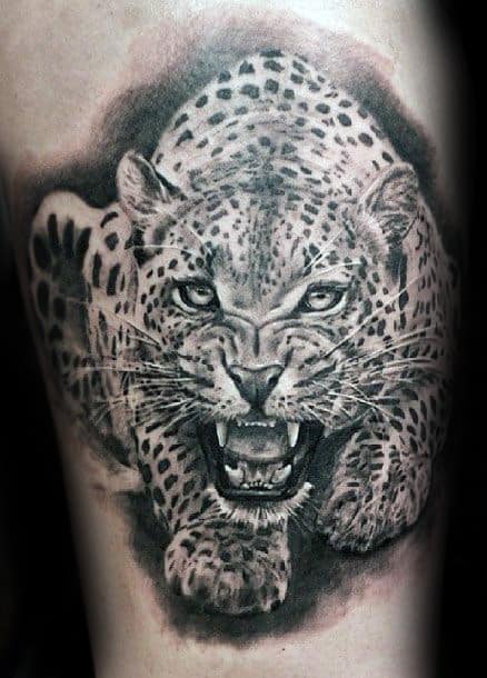 Animal beautiful cheetah tattoo design Stock Vector Image  Art  Alamy