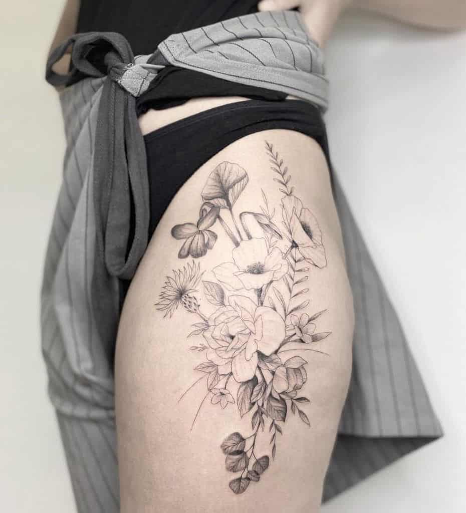 thigh wildflower tattoos atelier_7_