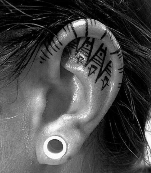 Ear Tattoos  45 Best Trending Ear Tattoos Designs and Ideas