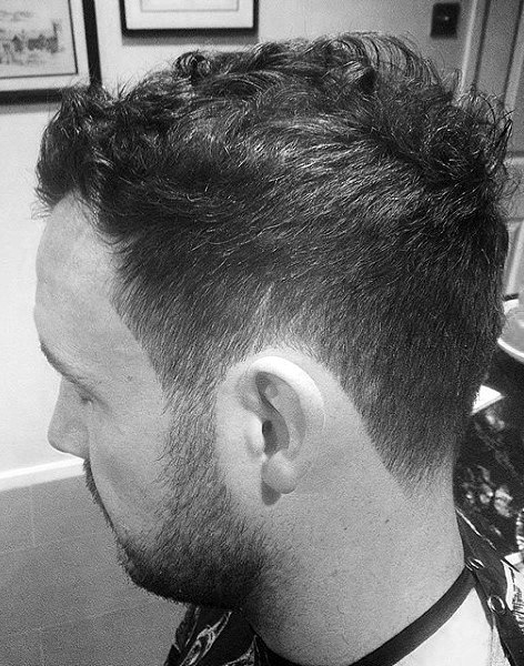 Thin Hair Curly Fade Style For Guys