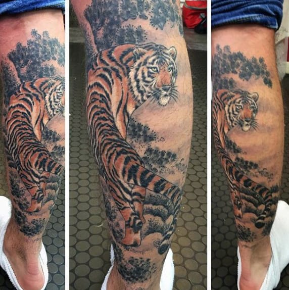 Tiger Dragon Tattoo For Men