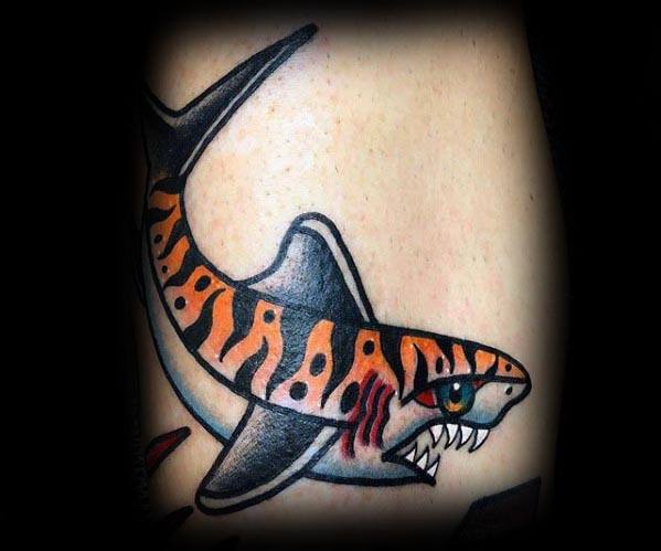 Tiger Shark Guys Tattoo Ideas