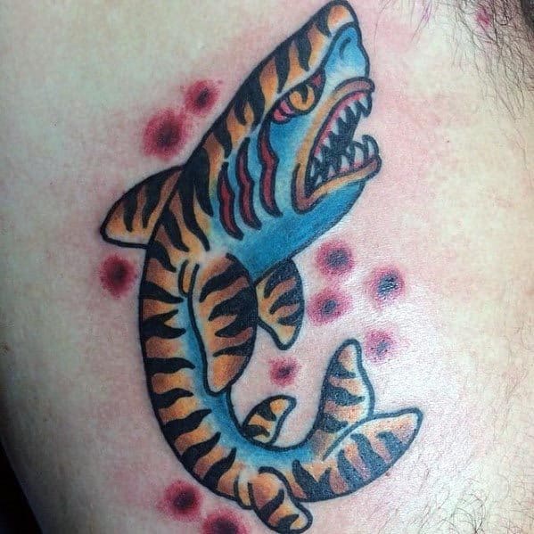 Tiger Shark Guys Tattoos