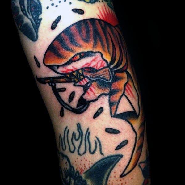 Tiger Shark Tattoo Designs For Guys