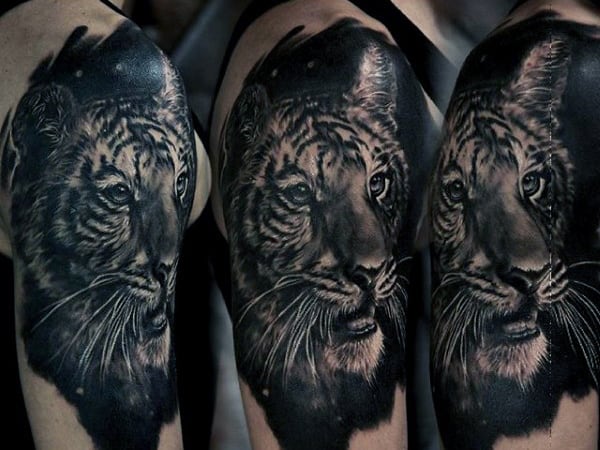 Tiger Tattoo Sleeve For Males