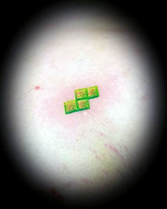 Tiny Chest Tetris Guys Tattoos